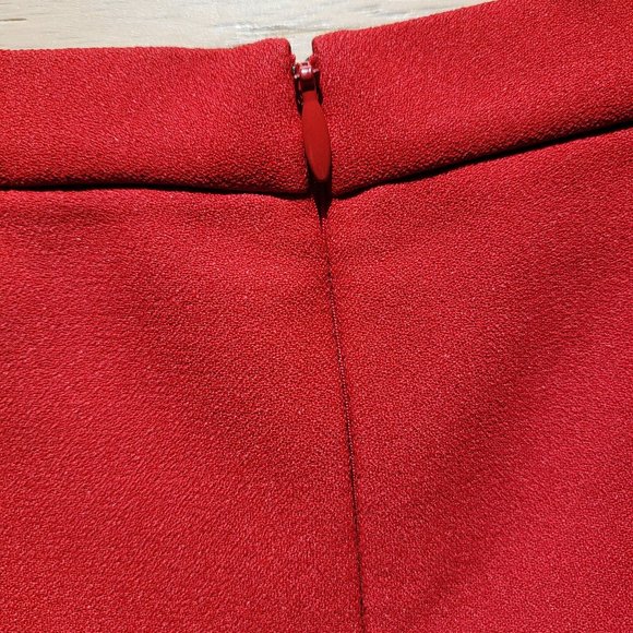 Michael KORS Collection RED wool skirt SZ6 - Picture 5 of 5